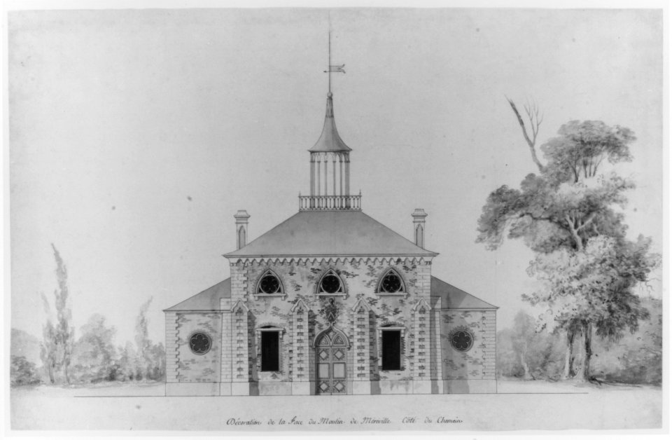 An Elevation for the Projected Mill at Méréville MET 271464