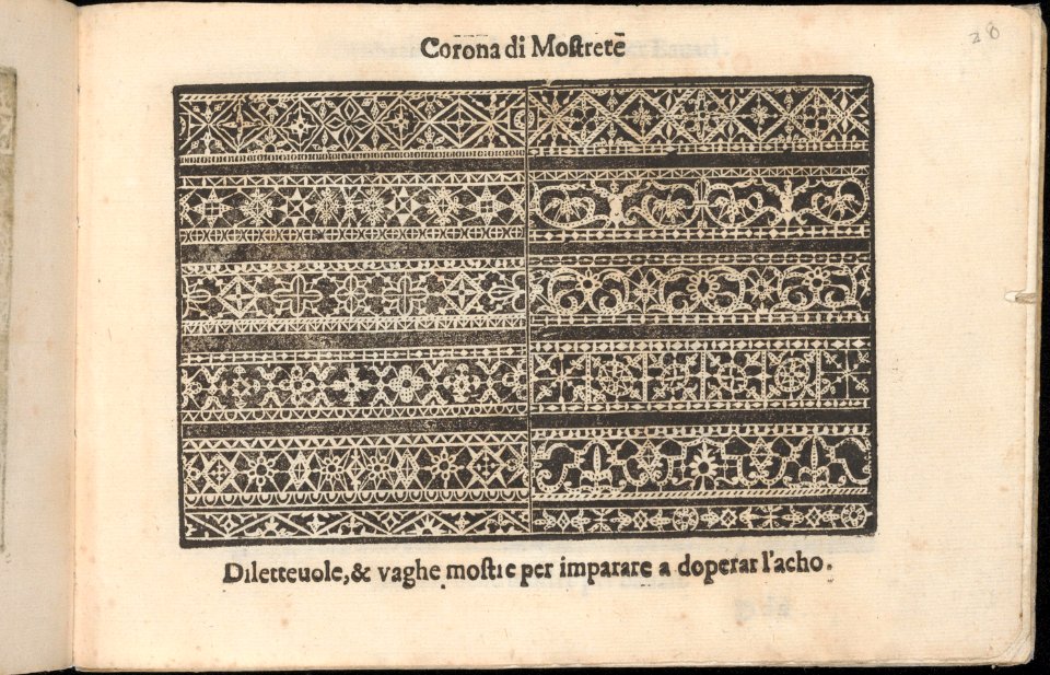 Corona delle Nobile et Virtuose Donne, Libro Terzo, page 20 (recto) MET DP362457