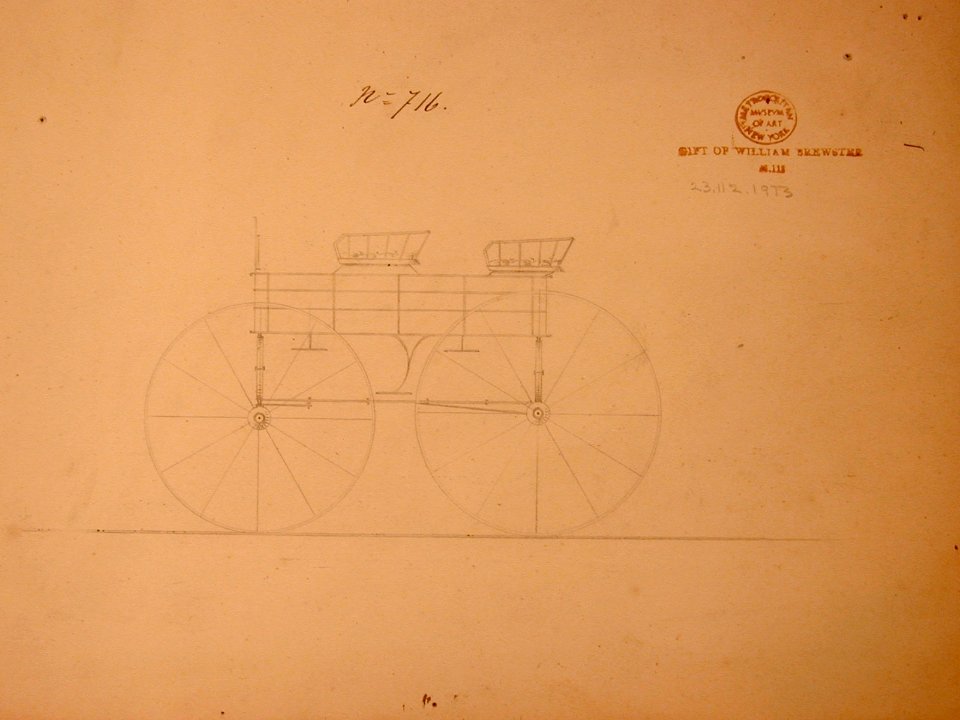 Design Four-seat Square Box Wagon, no. 467- 716 MET 23.112.1973verso