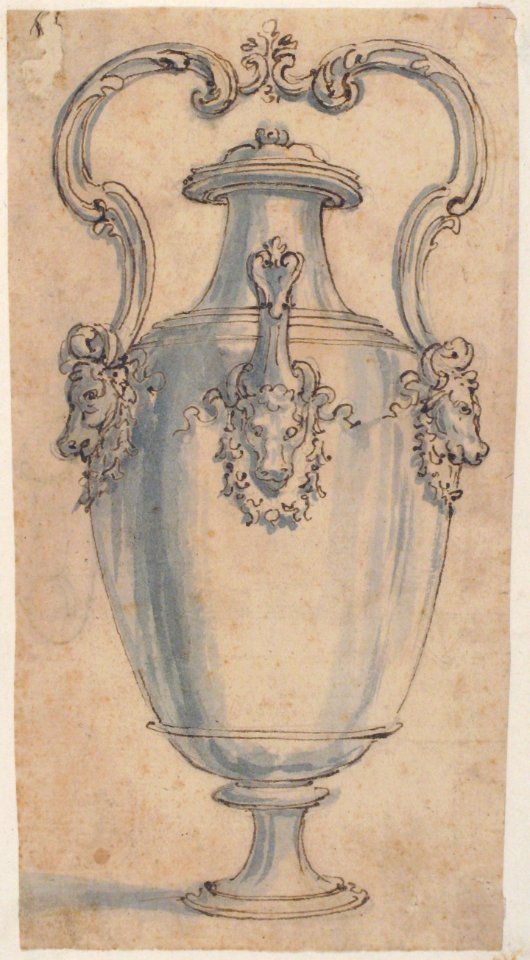 Design for a Ewer with Bull's Heads under the Handels and Spout MET 52.570.248