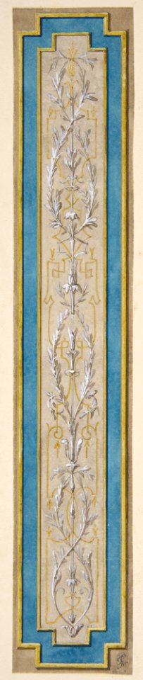Design for a decorative panel painted in rococco style MET DP811418
