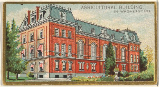Agricultural Building in Washington, from the General Government and State Capitol Buildings series (N14) for Allen & Ginter Cigarettes Brands MET DP834716