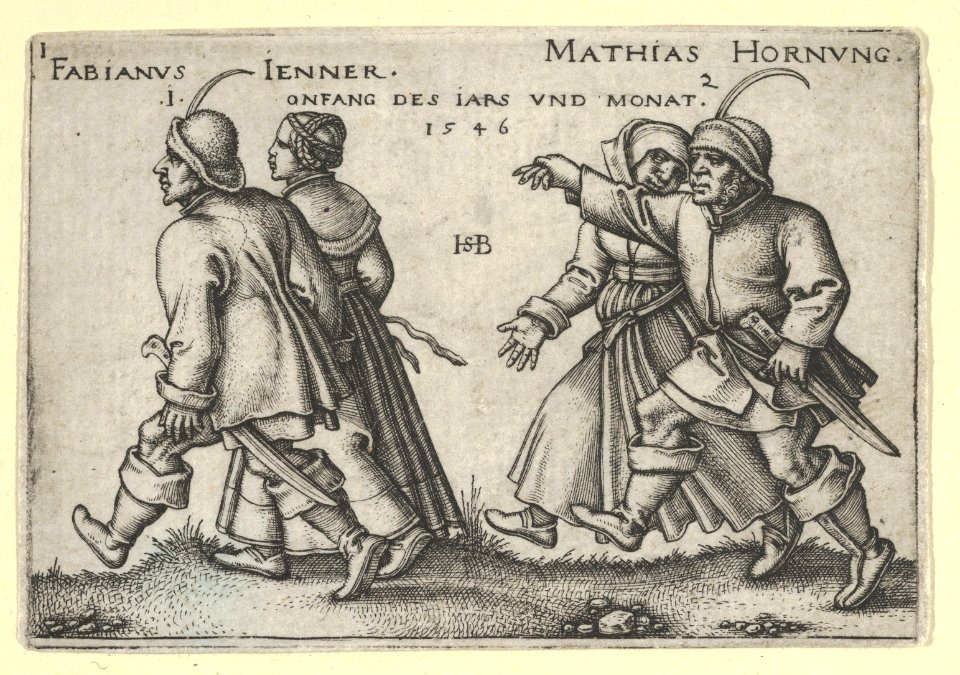 January and February from The Peasants' Feast or the Twelve Months MET DP855172