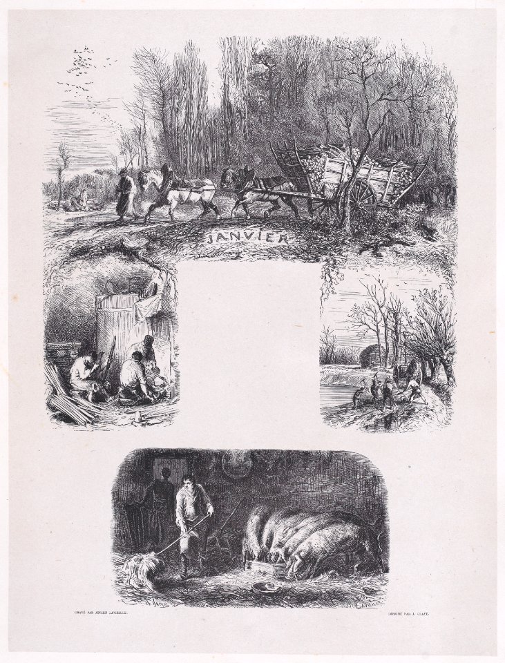 January from Album of Rustic Subjects Met DP888906