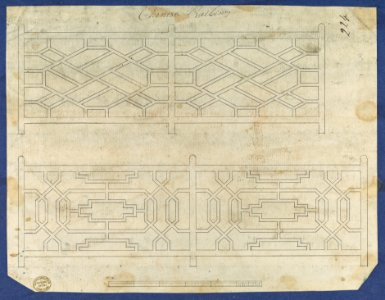 Chinese Railing, from Chippendale Drawings, Vol. II MET DP118254