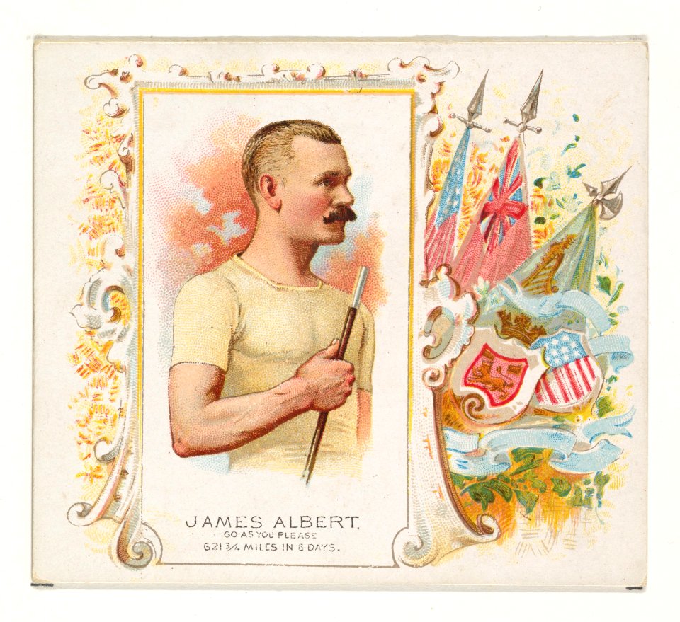 James Albert, Go As You Please, from World's Champions, Second Series (N43) for Allen & Ginter Cigarettes MET DP839320