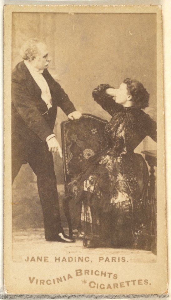 Jane Hading, Paris, from the Actors and Actresses series (N45, Type 1) for Virginia Brights Cigarettes MET DP829626