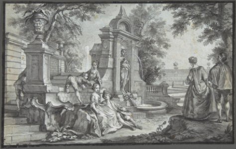Gallant Company in a Park MET DP803670