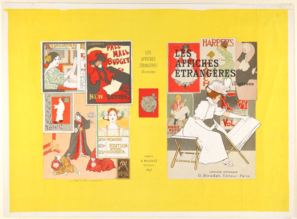 Design for a book cover for "Les Affiches étrangères illustrées" MET DP832930