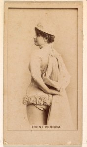 Irene Verona, from the Actresses series (N245) issued by Kinney Brothers to promote Sweet Caporal Cigarettes MET DP859779