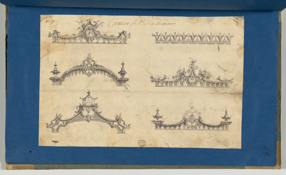 Cornices for Beds or Windows, in Chippendale Drawings, Vol. I MET DP-14278-043