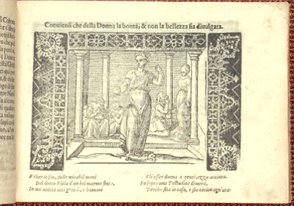 Corona delle Nobili et Virtuose Donne- Libro I-IV, page 3 (recto) MET DP353645