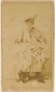 Cissy Fitzgerald, from the Actors and Actresses series (N45, Type 8) for Virginia Brights Cigarettes MET DP831676