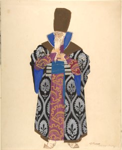 Costume Study for Robed Boyar with White Beard MET DP800658