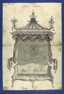 Chinese Sopha -Sofa-, in Chippendale Drawings, Vol. I MET DP104166