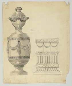 Design for a container and a base MET DP850229