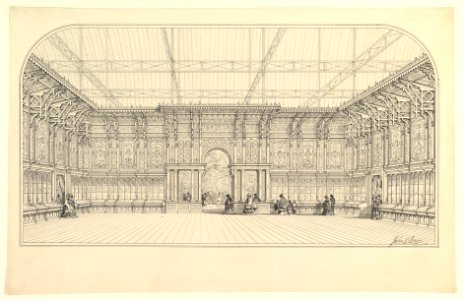Gallery Lined with Display Cases MET DP820887