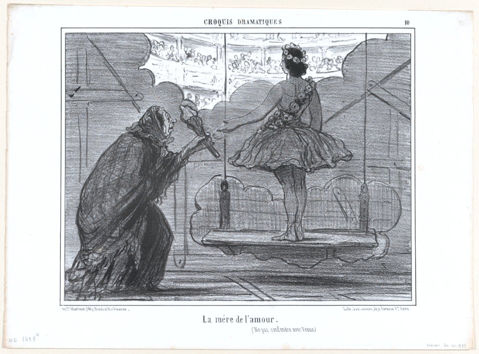 Dire que dans mon temps, moi aussi..., from Croquis Dramatiques, published in Le Charivari, January 24, 1857 MET DP876625