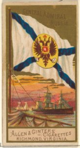 General Admiral, Russia, from the Naval Flags series (N17) for Allen & Ginter Cigarettes Brands MET DP834934