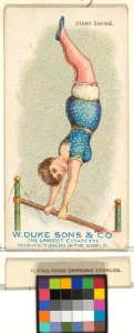 Giant Swing, from the Gymnastic Exercises series (N77) for Duke brand cigarettes MET DP827445