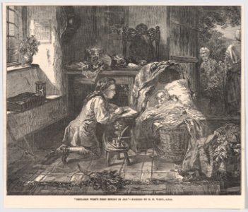 Benjamin West's First Effort in Art, from the "Illustrated London News" MET DP861605