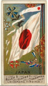 Japan, from Flags of All Nations, Series 1 (N9) for Allen & Ginter Cigarettes Brands MET DP841353