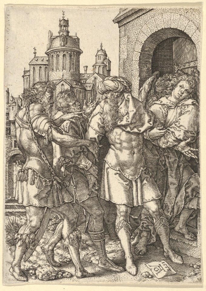 Lot Prevents the Sodomites from Violence, from The Story of Lot MET DP836663