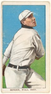Bender, Philadelphia, American League, from the White Border series (T206) for the American Tobacco Company MET DP845126