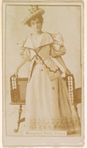 Margaret Daily Vokes, from the Actresses series (N245) issued by Kinney Brothers to promote Sweet Caporal Cigarettes MET DP859809