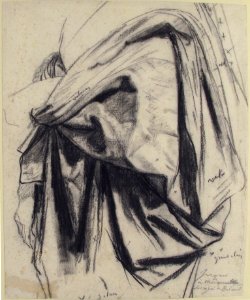 Study for the Drapery of Molière in the "Apotheosis of Homer" MET 37.165.100
