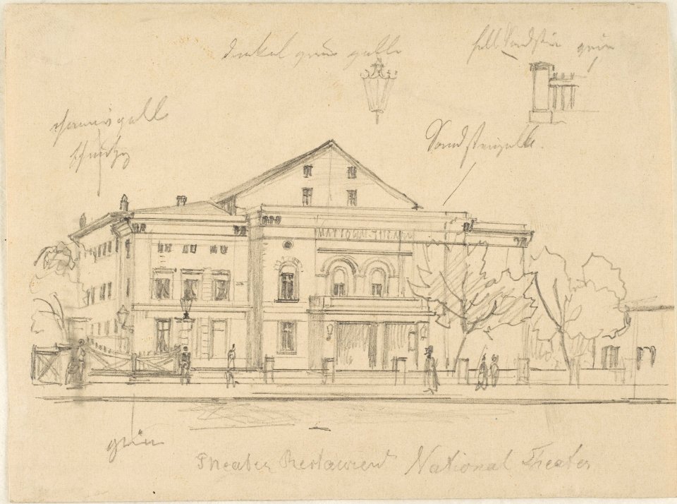 Study of the Nationaltheater, Berlin MET DP814435