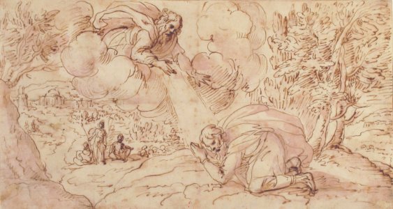 God the Father Appearing to a Kneeling Figure MET 17.236.14