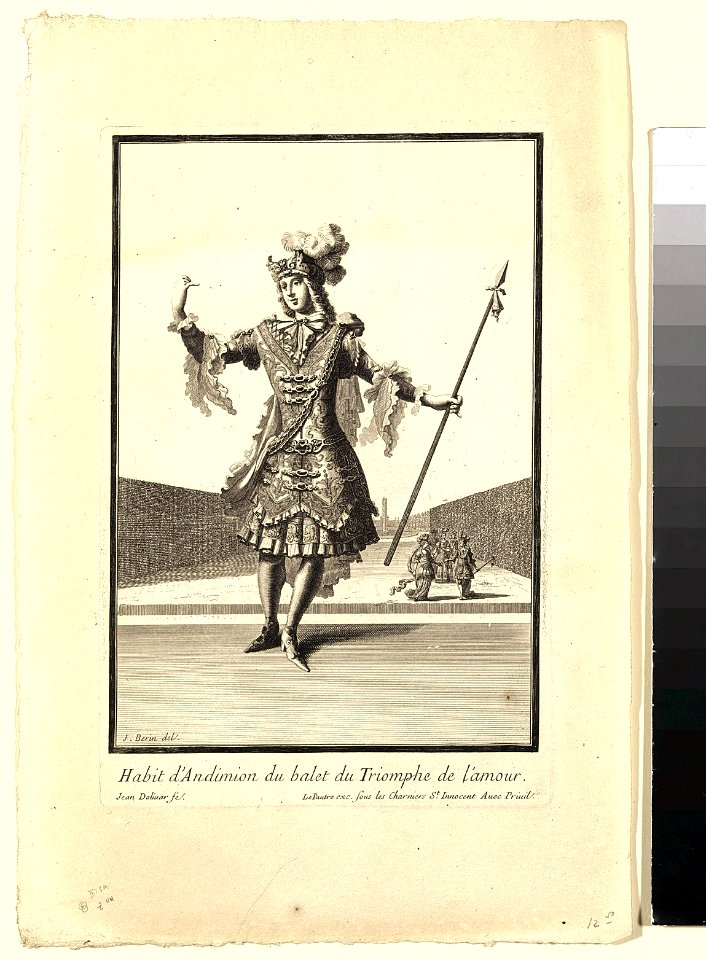 Costume of Endymion from the Ballet "Triumph of Love" (Habit d'Andimion du balet du 'Triomphe de l'amour) MET Fig35R1 47F