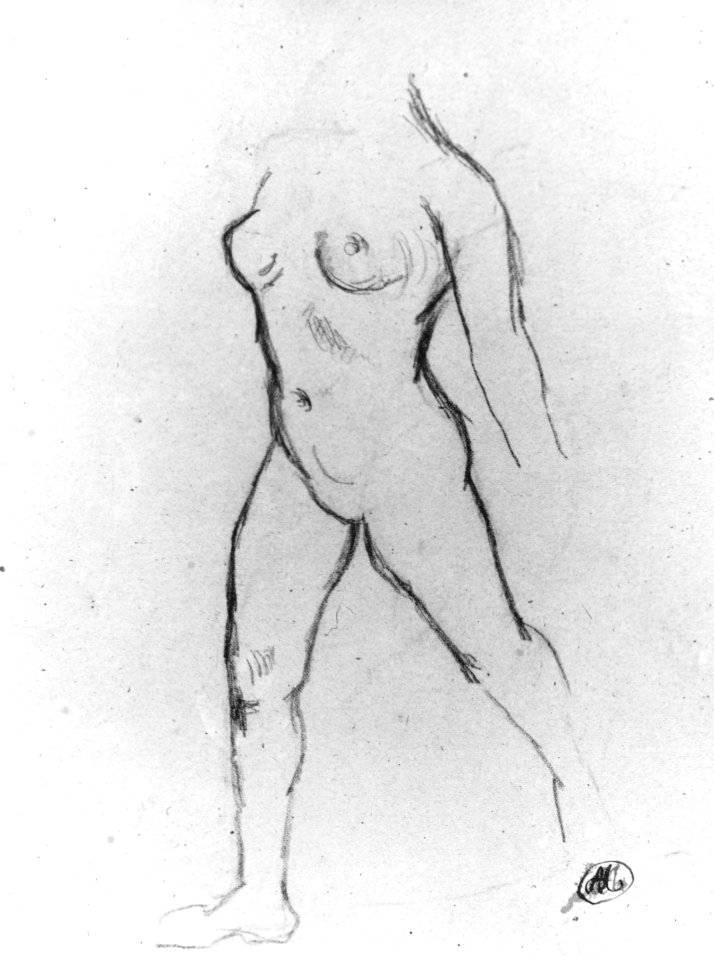 Study for "Action in Chains (Monument to Louis-Auguste Blanqui)" or "Île de France (Woman Walking in Water)", 1905-07 MET 47447