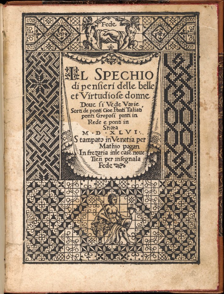 Spechio di pensieri delle belle et Virtudiose donne, title page (recto) MET DP361758