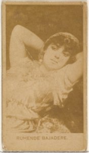 Ruhende Bajadere, from the Actors and Actresses series (N45, Type 8) for Virginia Brights Cigarettes MET DP831372