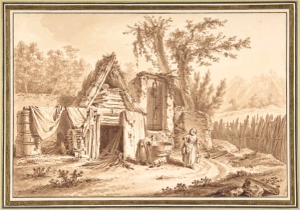 Washerwomen in Front of a Cottage MET DP804176