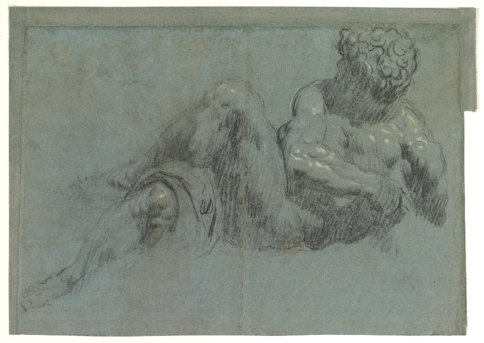 Study after Michelangelo's Giorno (recto and verso) MET DP820595