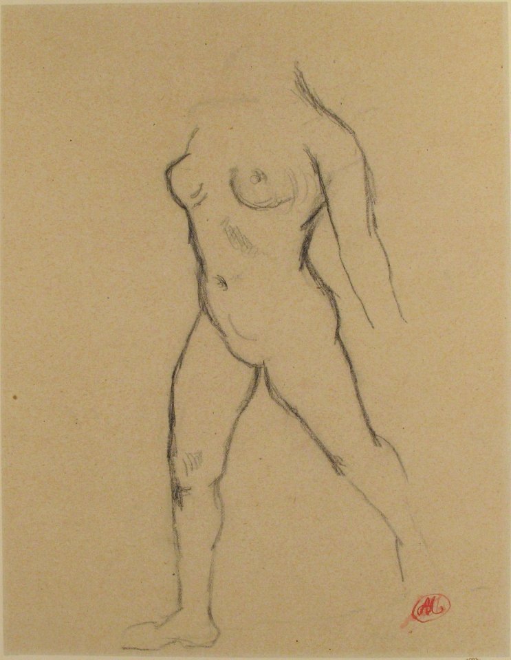 Study for "Action in Chains (Monument to Louis-Auguste Blanqui)" or "Île de France (Woman Walking in Water)", 1905-07 MET 21.14
