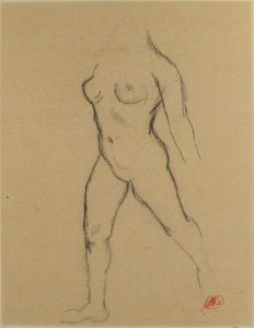 Study for "Action in Chains (Monument to Louis-Auguste Blanqui)" or "Île de France (Woman Walking in Water)", 1905-07 MET 21.14