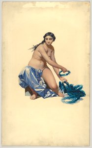Study for a figure of Fame, from the Hémicycle des Beaux-Arts, École des Beaux-Arts MET DP830550