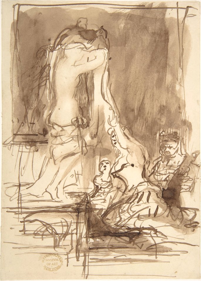 Study for 'The Bride at Her Toilet on the Day of Her Wedding' MET DP805240
