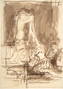 Study for 'The Bride at Her Toilet on the Day of Her Wedding' MET DP805240