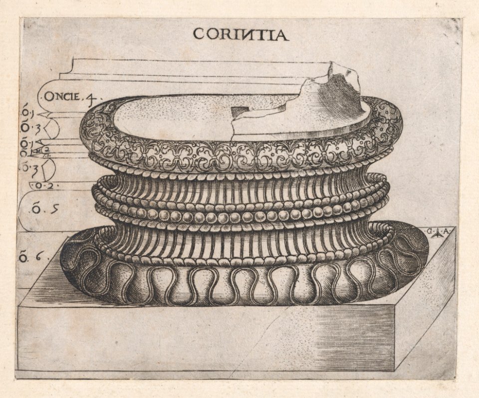 Speculum Romanae Magnificentiae- Corinthian base MET DP870159