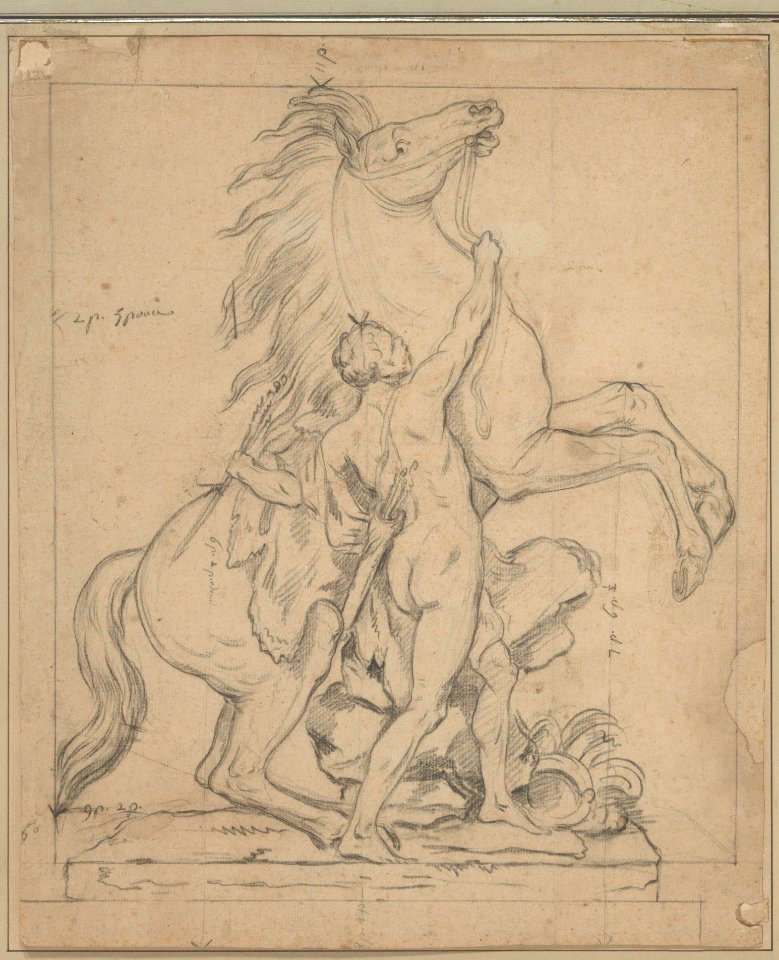 Study for one of the 'Chevaux de Marly' MET DP211519
