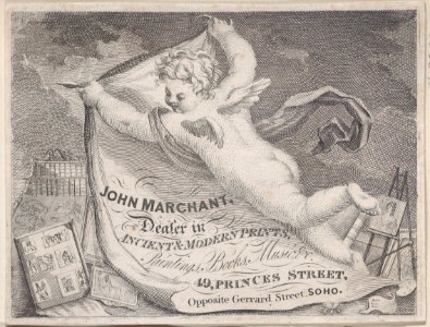 Trade Card for John Marchant, Print Dealer Met DP885202
