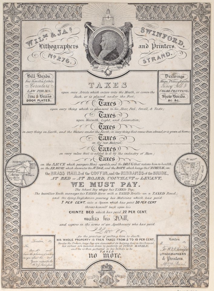 Trade Card for William and James Swinford, Lithographers and Printers Met DP885183