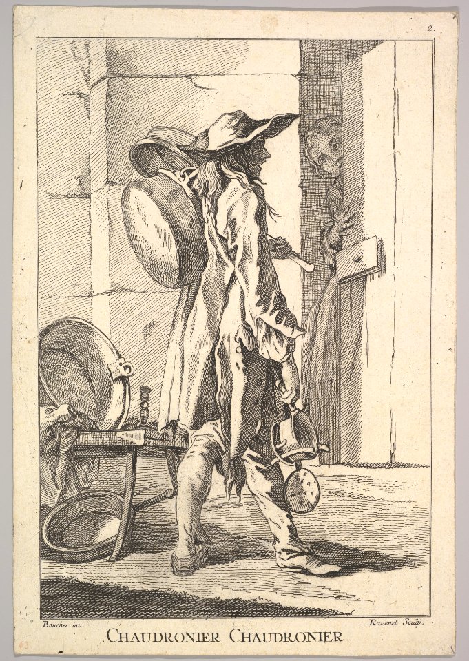 Reverse copy of Chaudronier Chaudronier (Boilermaker Boilermaker), from Le Cris de Paris (The Cries of Paris), plate 2 MET DP826671