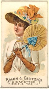 Plate 34, from the Fans of the Period series (N7) for Allen & Ginter Cigarettes Brands MET DP830198