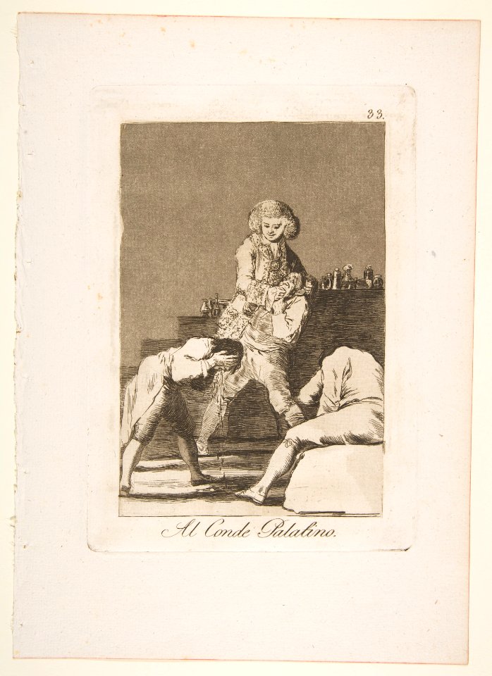 Plate 33 from 'Los Caprichos'-To the Count Palatine (Al Conde Palatino.) MET DP816972